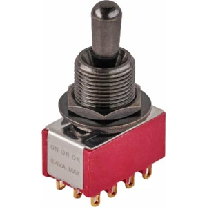 MEC Maxi Toggle Switch M 80019 / B ON/ON/ON 4PDT Černá