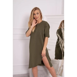 Oversize dress khaki