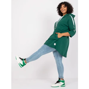 Dark green plus size sweatshirt with Miley print