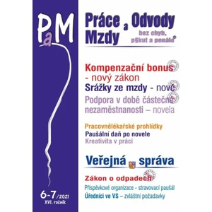 Práce a mzdy 6-7/2021 – Zákon o kompenzačním bonusu - Ladislav Jouza