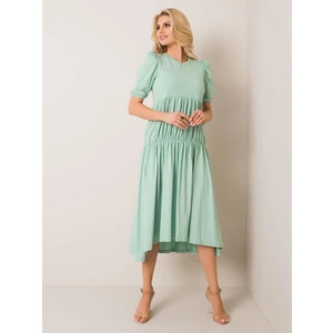 RUE PARIS Mint midi dress