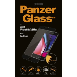 Temperált védőüveg PanzerGlass egész kijelzőre  Apple iPhone 6 Plus/ 6S Plus/ 7 Plus/ 8 Plus, fekete