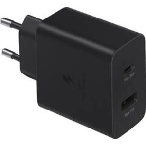 Duálny nabíjací adaptér Samsung EP-TA220NBE (35W), black