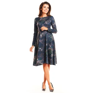 Awama Woman's Dress A250 Navy Blue