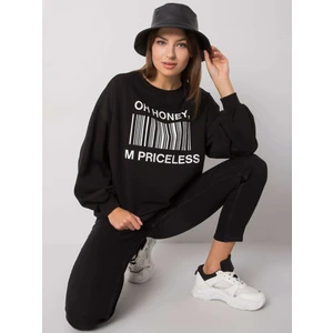 Black sweatshirt with print