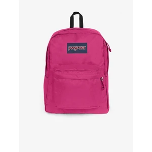 Ruksak Jansport ružová farba, veľký, s nášivkou