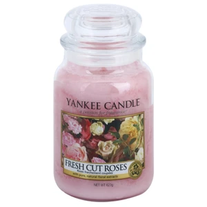 Yankee Candle Fresh Cut Roses vonná svíčka Classic malá 623 g