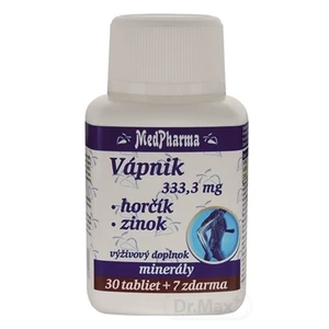 MedPharma VÁPNIK 333,3 mg + Horčík + Zinok