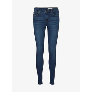 Dark blue women skinny fit jeans Noisy May Billie - Women