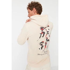 Trendyol Sweatshirt - Beige - Regular fit