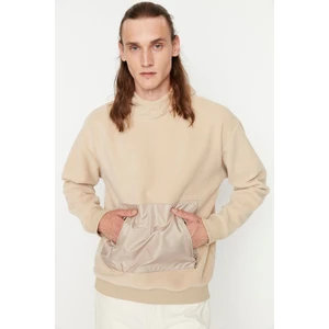 Trendyol Sweatshirt - Beige - Regular fit