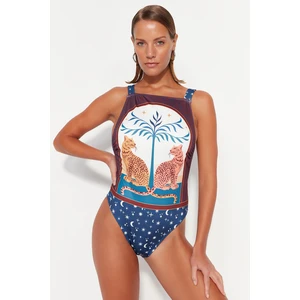 Trendyol Animal Print, Weightlifting, Regular Leg Swimsuit