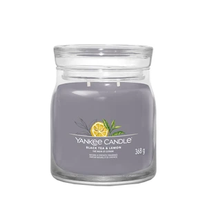 Svíčka YANKEE CANDLE Signature 368g Black Tea & Lemon