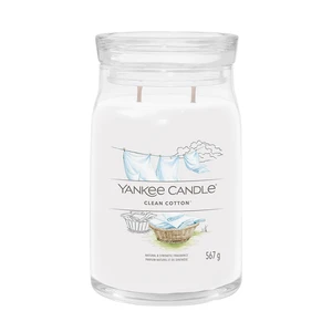 Yankee Candle Clean Cotton vonná sviečka Signature 567 g