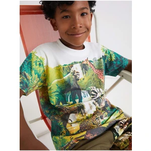 Desigual Fresa White-Green Patterned T-Shirt for Boys - Boys