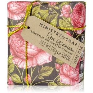 The Somerset Toiletry Co. Ministry of Soap Essential Oil tuhé mydlo na telo Rose Geranium 150 g