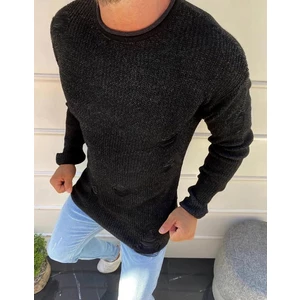 Black men's pullover sweater WX1582