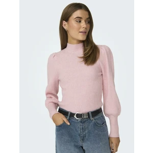 Light pink women's sweater ONLY Katia - Women