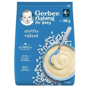 GERBER Natural Ryžová krupička 4m+ 180 g