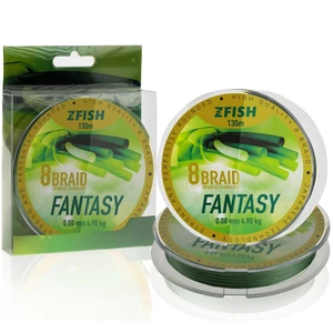 Zfish splienaná šnúra fantasy 8 braid 130 m - 0,10 mm 6,5 kg