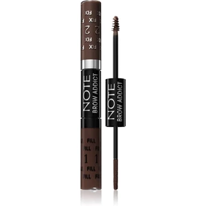 Note Cosmetique Brow Addict Tint and Shaping Gel gél na úpravu obočia 03 Dark Brown 2x5 ml