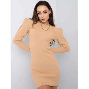 RUE PARIS Beige knitted dress