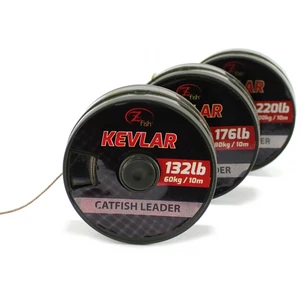 Zfish šňůrka kevlar braid hnědá 10 m-průměr 220 lb / nosnost 100 kg