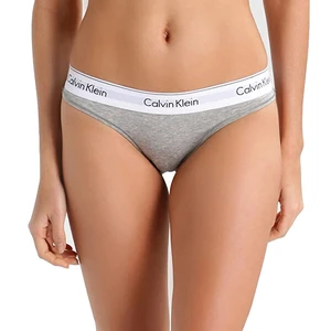 Női tanga Calvin Klein szürke (F3786E-020)