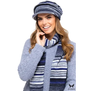 Kamea Woman's Set Beret&Scarf K.19.238.12 Navy Blue