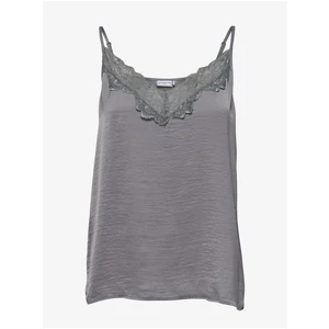 Gray Tank Top with Lace JDY Appa - Women