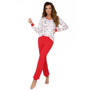 Teddy Pyjamas Ecru-Red