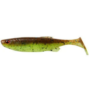 Savage gear gumová nástraha fat minnow t tail bulk chartreuse pumpkin - 7,5 cm 5 g