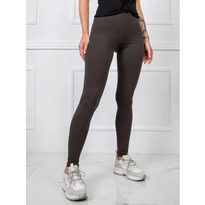 Sima khaki női leggings