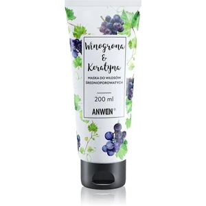 Anwen Grapes & Keratin regeneračná maska na vlasy Medium Porosity 200 ml