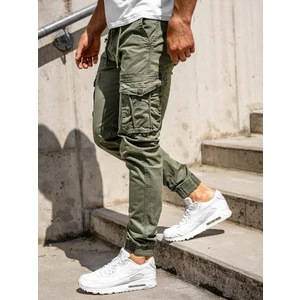 Pantaloni cargo joggers verde-deschis bărbați Bolf CT6703