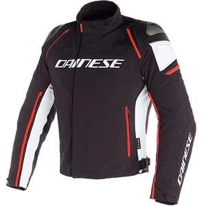 Dainese Racing 3 D-Dry Black/White/Fluo Red 50 Blouson textile