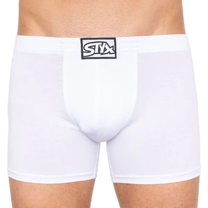 Men&#39;s boxers Styx long classic rubber white (F1061)