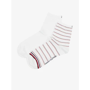 Set of women's socks in white Tommy Hilfiger Short Sock 2P Pr - Women