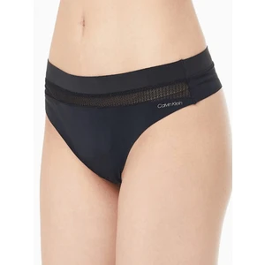 Women's thong Calvin Klein black (QF6047E-UB1)