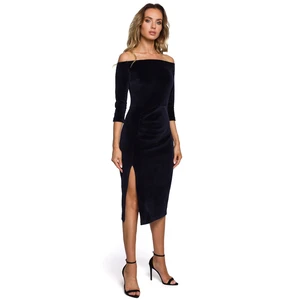 Made Of Emotion Woman's Dress M559 Navy Blue