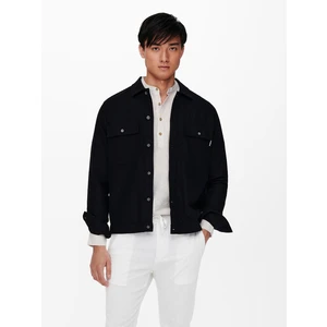 Black Shirt Jacket ONLY & SONS - Men