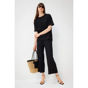 DEFACTO Regular Fit Wide Leg Trousers