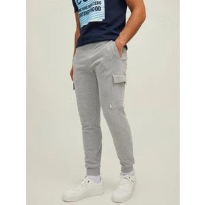 Light Grey Men's Mardle Sweatpants with Jack & Jones Gordon Pockets - Men