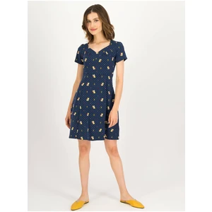 Dark blue lady polka dot dress Blutsgeschwister Sommerliebe - Ladies