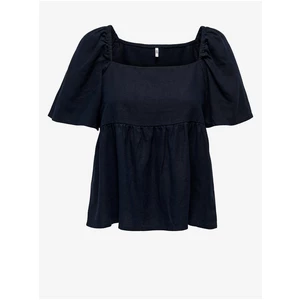 Dark Blue Women's Linen Top JDY Say - Women