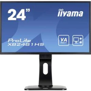 24" LCD iiyama XB2481HS-B1 - VA, 6ms,250cd/m2,3000:1 (12M:1 ACR),VGA,DVI,HDMI,repro,pivot,výšk.nast.