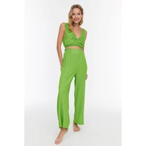 Trendyol Green Ruffle Detailed Bottom-Top Set