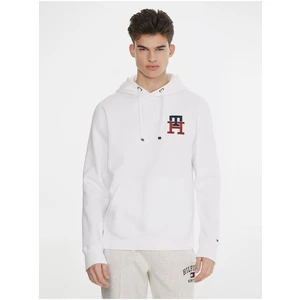 White Men's Hoodie Tommy Hilfiger - Mens