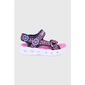 Skechers S Lights - Heart Lights Sandals - Sawy Cat hot pink-blue 27