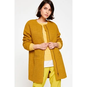 Koton Women's Yellow Coat